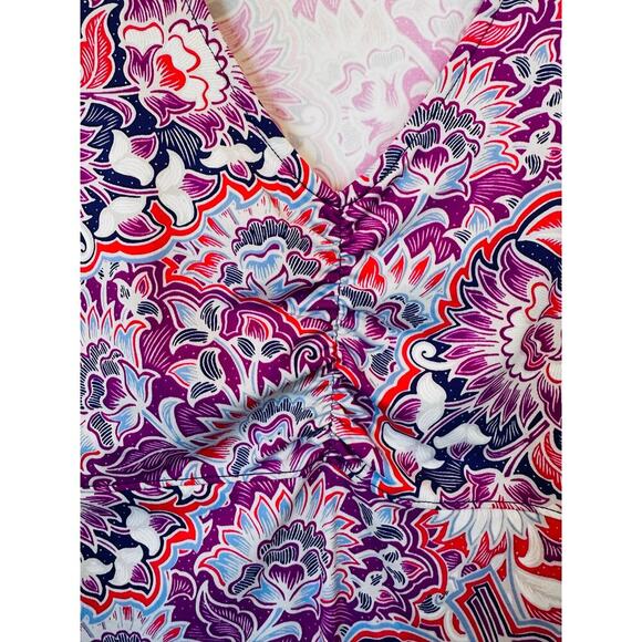 Title Nine Floral Short Tennis Ahtletic Dress Cap Sleeve Women's Small - Picture 4 of 5